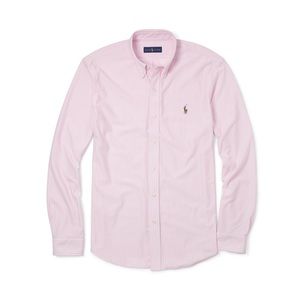 Ralph Lauren Pink and White Striped Oxford Shirt